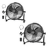 Ventilador nebulizador exterior BILT HARD de 16": Funciona con batería extraíble de 15600 mAh y función nebulizadora. 