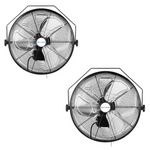 Ventilador de pared exterior BILT HARD de 18" y 4300 CFM: Ventilador industrial de alta velocidad, resistente al agua y de 3 velocidades, homologado por UL. 
