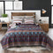 DaDa Bedding Southwestern Aztec Bohemian Desert Tribal Quilted Bedspread Set (KSX-002)