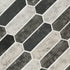 Mosaico de mosaico con malla de piquete de tapiz urbano de 25 x 36 cm, vidrio texturizado - Colección MSI