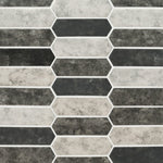 Mosaico de mosaico con malla de piquete de tapiz urbano de 25 x 36 cm, vidrio texturizado - Colección MSI