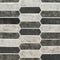 Mosaico de mosaico con malla de piquete de tapiz urbano de 25 x 36 cm, vidrio texturizado - Colección MSI