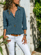 Casual Long Sleeve Top with Pockets