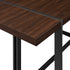 Juego de comedor rectangular de madera y metal de tres piezas de estilo industrial moderno Vance