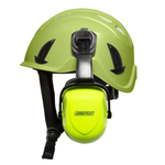 Ventilated Work at Height Hard Hat with Mounted Earmuffs