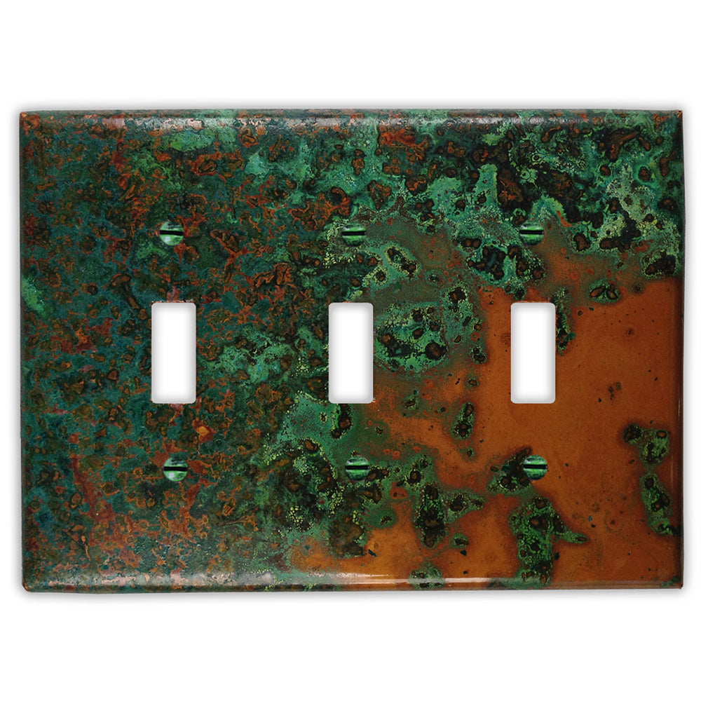 Verde Copper - 3 Toggle Wallplate