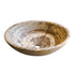 Lavabo ovalado sobre tocador de piedra natural travertino de Valencia (ancho) 16" (largo) 21" (alto) 6"