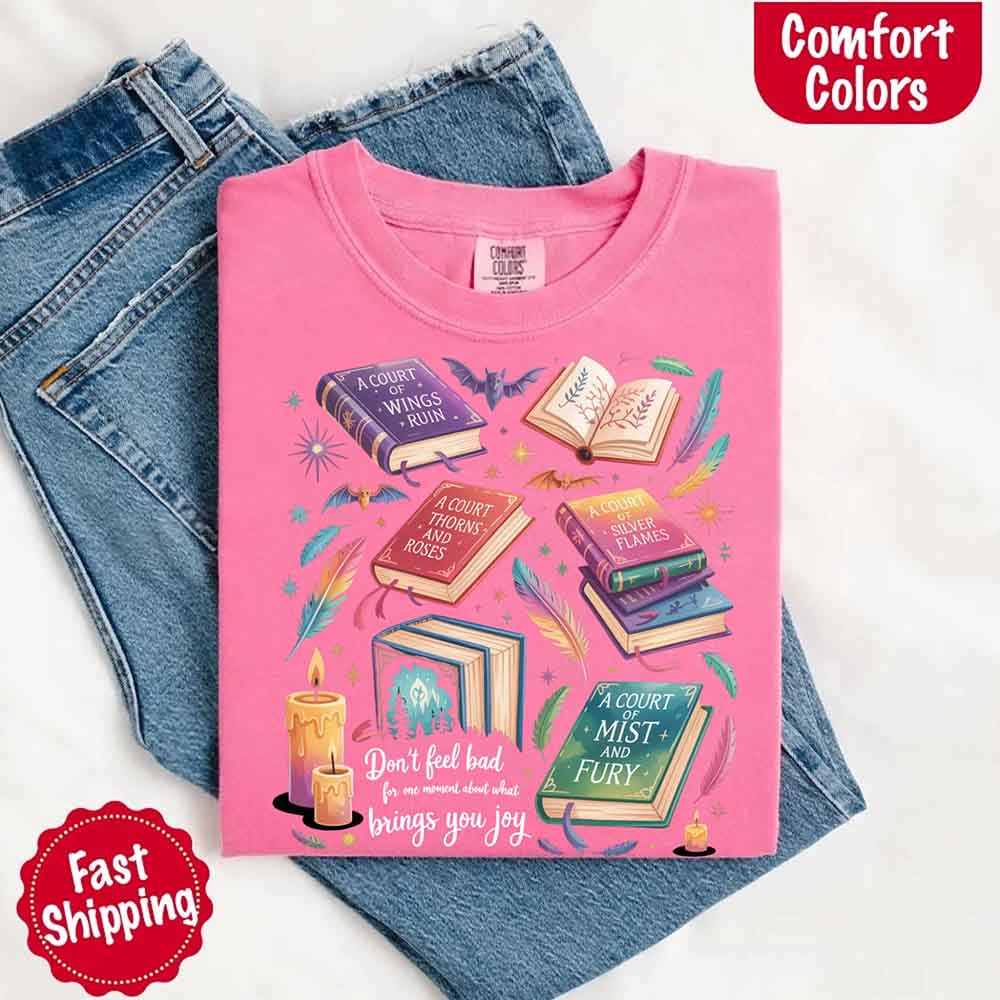 Velaris Book Lover Comfort Colors Tee – ACOTAR Bat Boys Shirt for Women, SJM-Inspired Gift