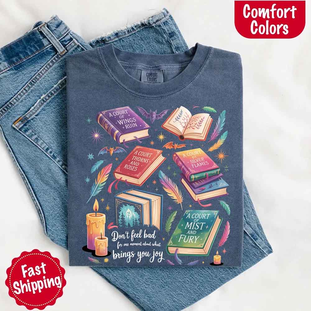 Velaris Book Lover Comfort Colors Tee – ACOTAR Bat Boys Shirt for Women, SJM-Inspired Gift