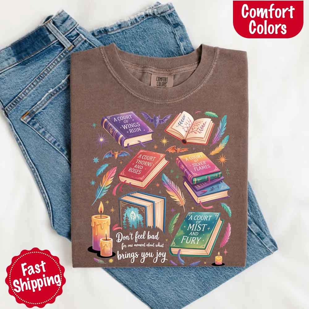 Velaris Book Lover Comfort Colors Tee – ACOTAR Bat Boys Shirt for Women, SJM-Inspired Gift