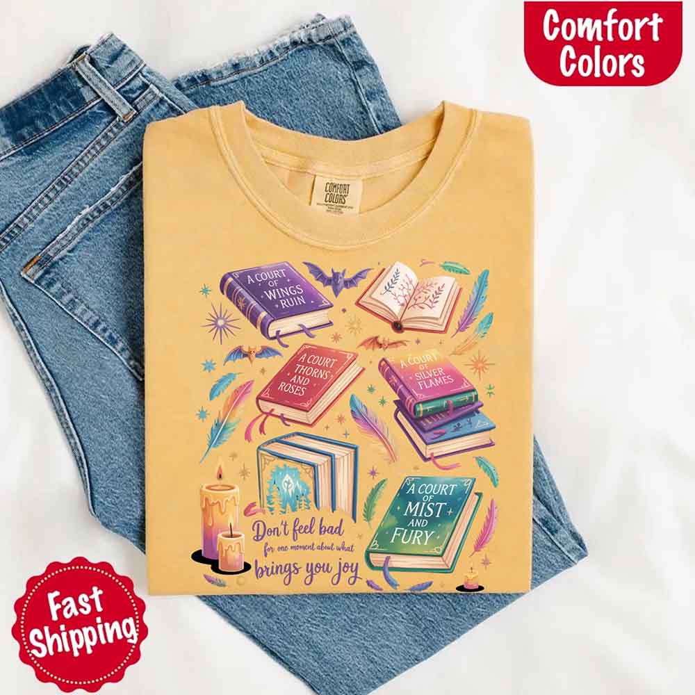Velaris Book Lover Comfort Colors Tee – ACOTAR Bat Boys Shirt for Women, SJM-Inspired Gift