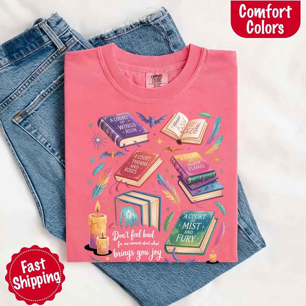 Velaris Book Lover Comfort Colors Tee – ACOTAR Bat Boys Shirt for Women, SJM-Inspired Gift