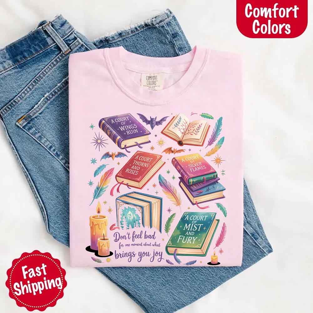 Velaris Book Lover Comfort Colors Tee – ACOTAR Bat Boys Shirt for Women, SJM-Inspired Gift