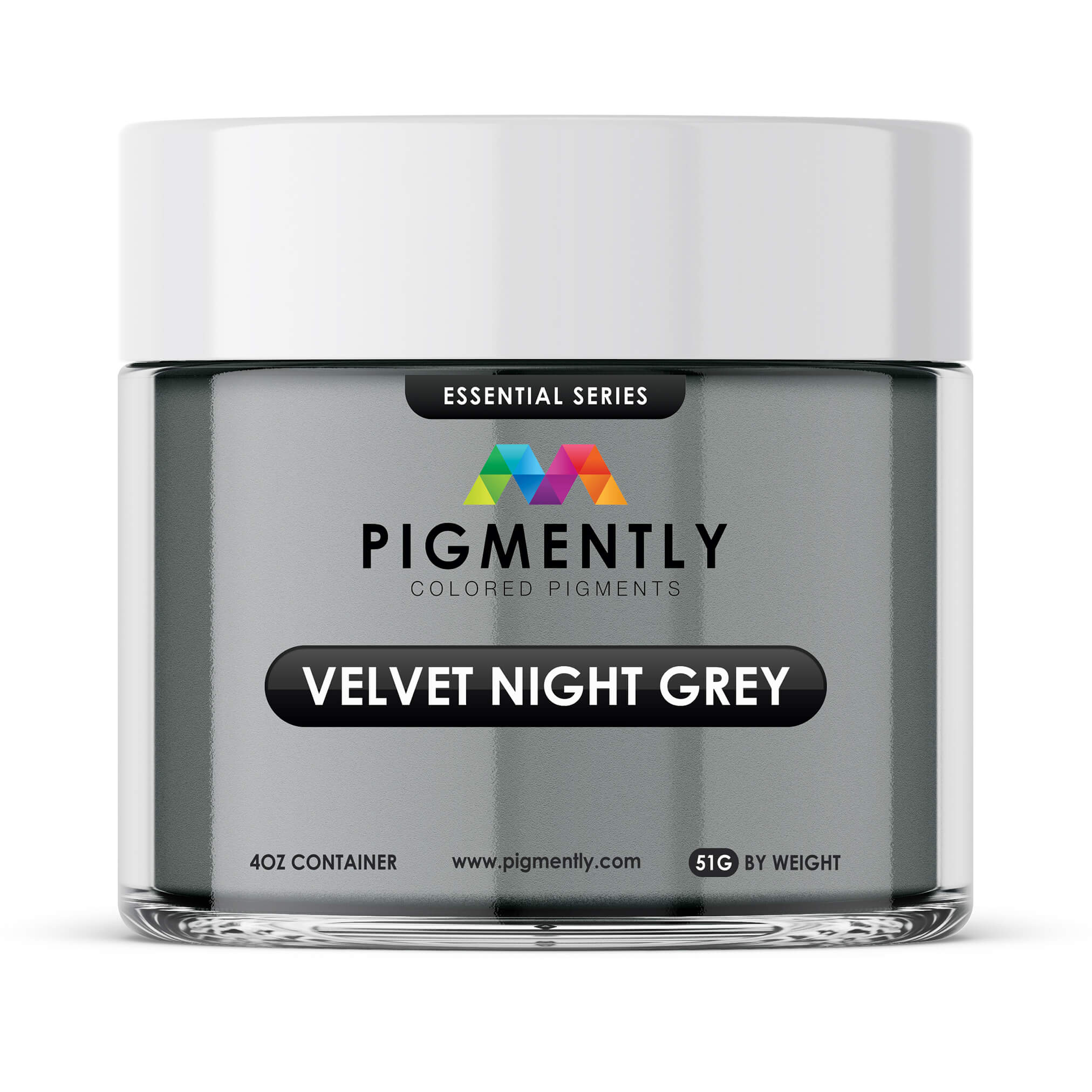 Pigmento en polvo epoxi gris noche aterciopelado 
