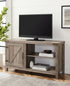 Mueble de TV con puerta de granero