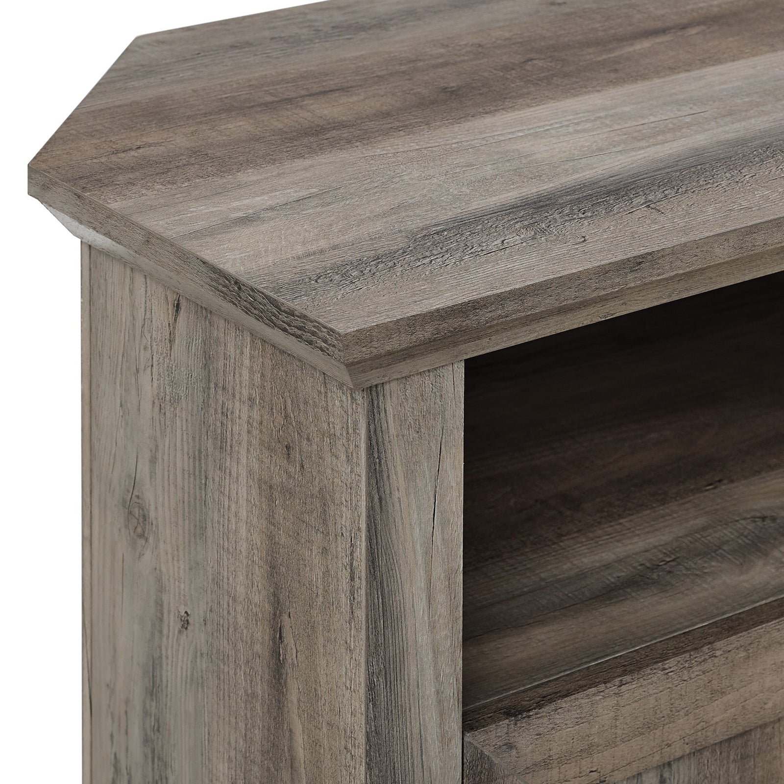 Mueble de TV de esquina con puerta ranurada Columbus de 44
