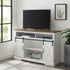 Mueble de TV moderno tipo highboy con puerta corrediza estilo granero de 52" de estilo rústico