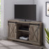 Mueble de TV de esquina con puerta corrediza de granero de 52"