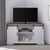 Mueble de TV de esquina con puerta corrediza de granero de 52"