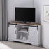 Mueble de TV de esquina con puerta corrediza de granero de 52"