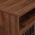Mueble de TV de 4 puertas de vidrio color avellana