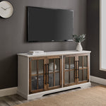 Mueble de TV de 4 puertas estilo granja Abigail de 58"