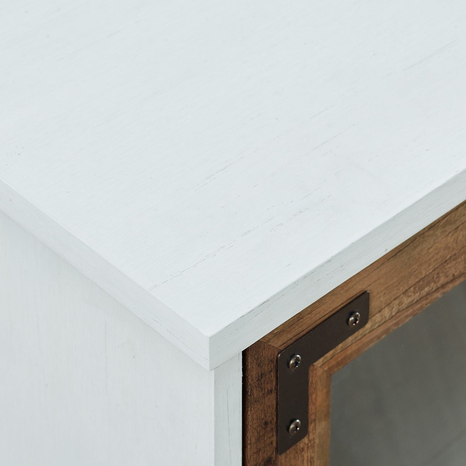 Mueble de TV de 4 puertas estilo granja Abigail de 58