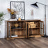 Mueble de TV de 4 puertas estilo granja Abigail de 58"