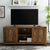Mueble de TV con puerta de granero