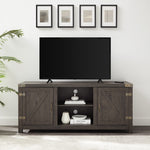 Mueble de TV con puerta de granero