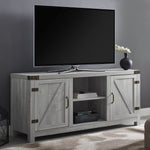 Mueble de TV con puerta de granero