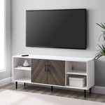 Mueble de TV de 2 puertas Bookmatch