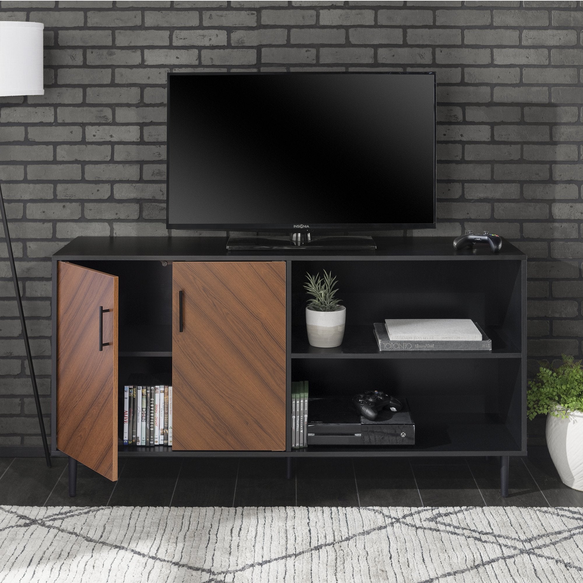 Aparador/mueble de TV asimétrico Bookmatch