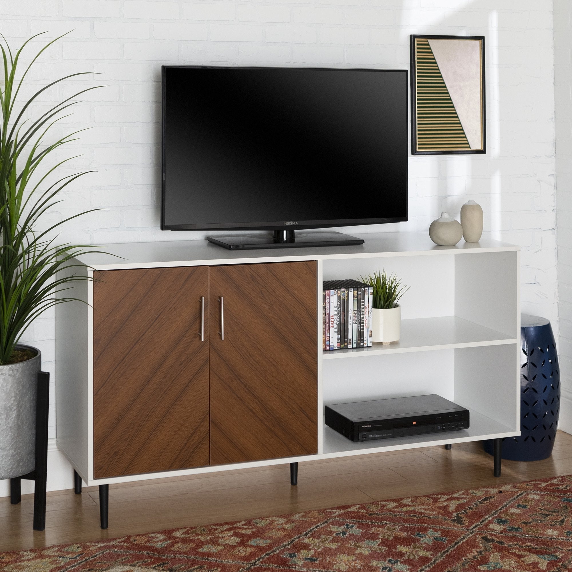 Aparador/mueble de TV asimétrico Bookmatch