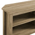 Mueble de TV de esquina de madera de estilo transicional de 58"