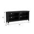 Mueble de TV de esquina de madera de estilo transicional de 58"