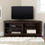 Mueble de TV de esquina de madera de estilo transicional de 58"