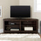 Mueble de TV de esquina de madera de estilo transicional de 58"
