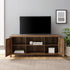 Mueble de TV de 2 puertas con ranuras moderno de 58" de estilo rústico