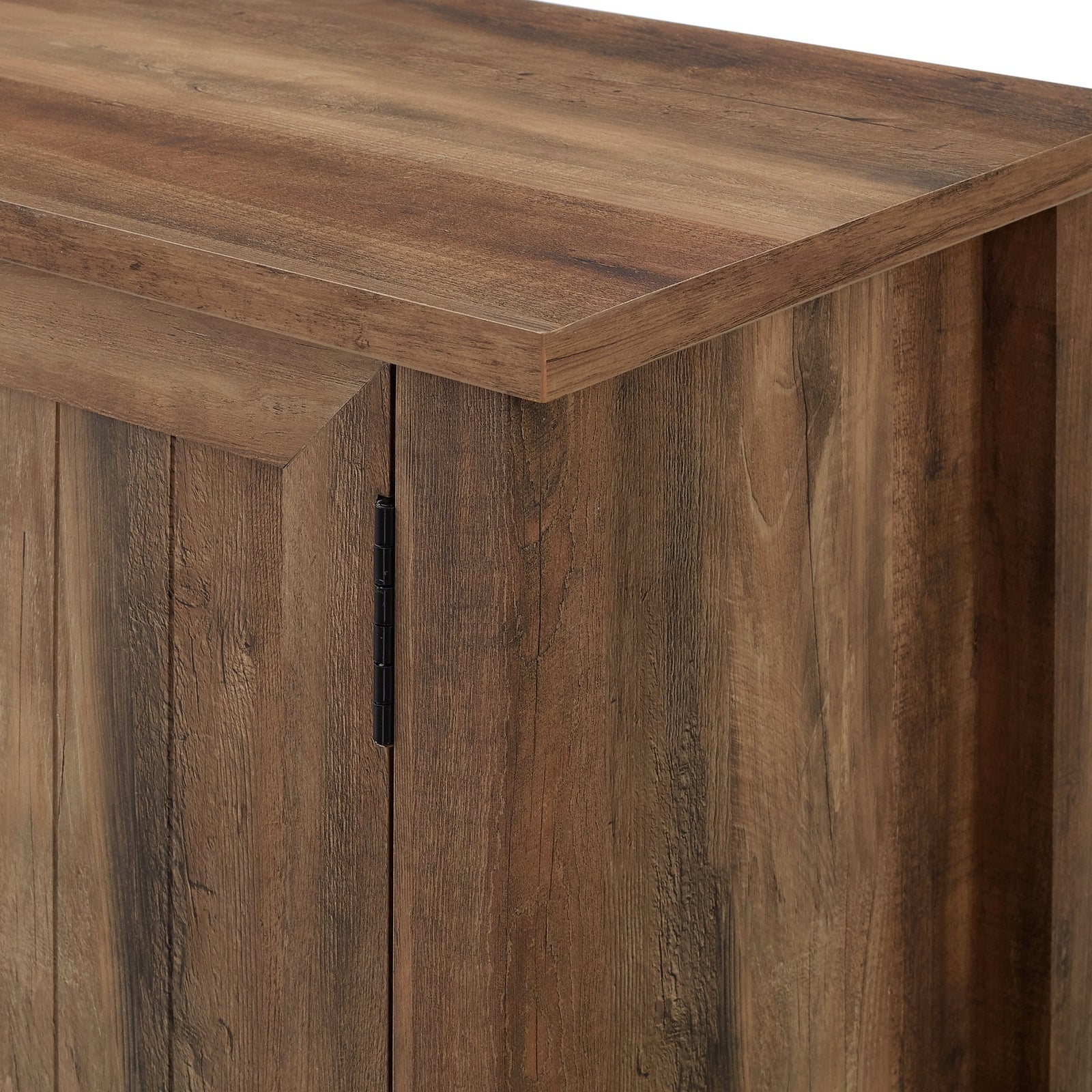 Mueble de TV de 2 puertas con ranuras moderno de 58