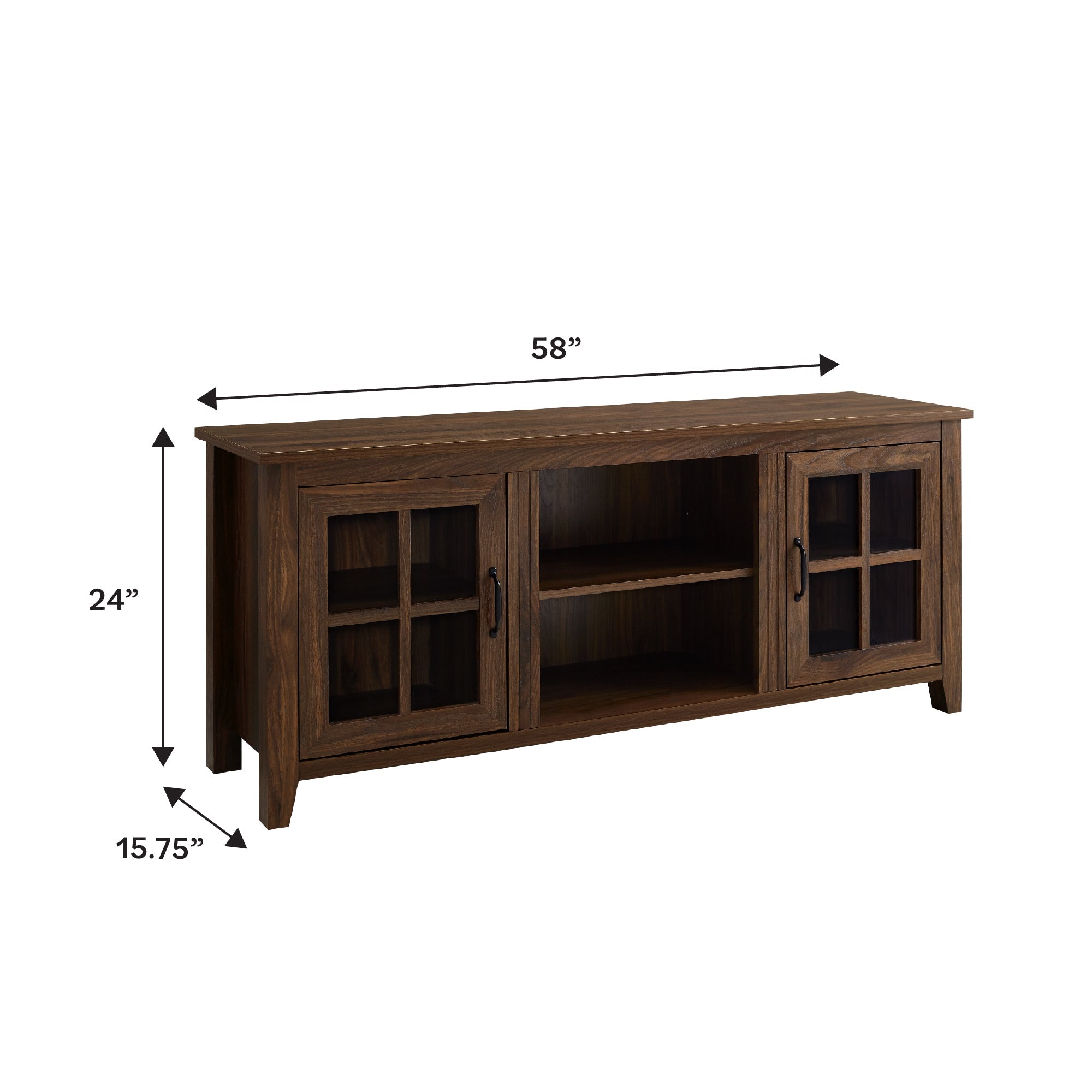 Consola de TV con puerta de vidrio de 58"