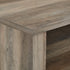Mueble de TV de madera y vidrio con chimenea de estilo transicional de 58" Wasatch