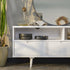 Consola de TV de madera maciza con 3 cajones Sloane