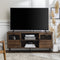Consola de TV de vidrio y madera Owen