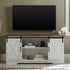 Soporte para TV con puerta corrediza de granero de 58"