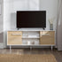 Consola multimedia moderna de 2 puertas y 60"