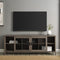 Mueble de TV industrial Arthur con puerta corrediza de malla