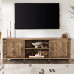 Mueble de TV con puerta de granero