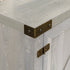 Mueble de TV con puerta de granero