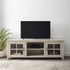 Mueble de TV de madera con dos puertas y ventana de 70" de estilo rústico